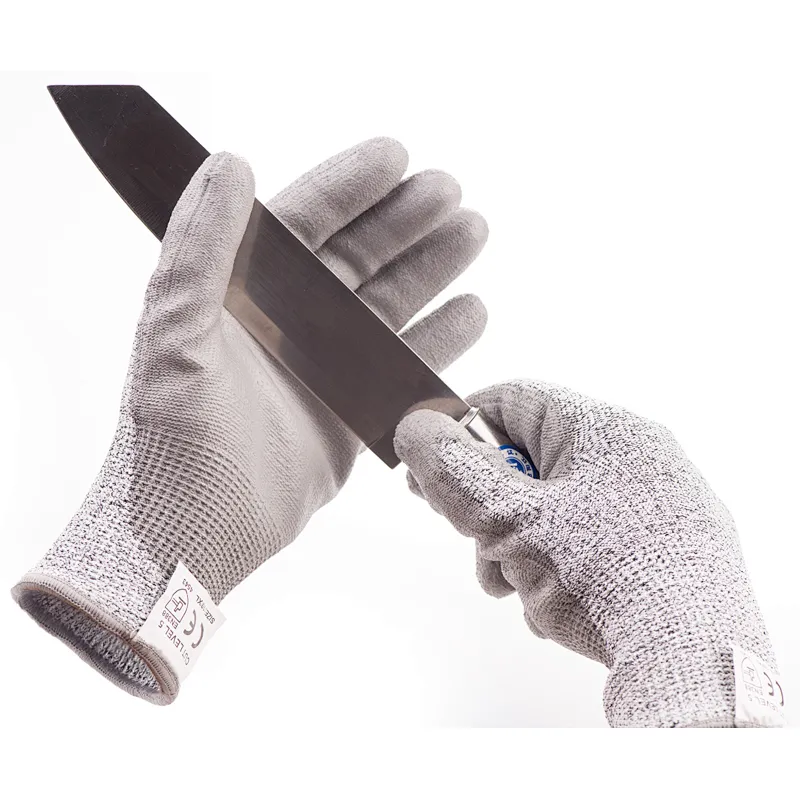 Anti-cut Construction Gloves PU Coated Cut Resistant Work Gloves Anti Cut Gloves