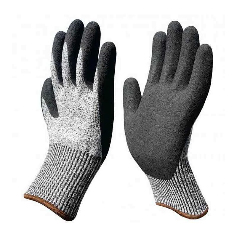 Oilfield Sandy Nitrile Cut Resistant Anti Vibration Shock Proof TPR Gloves Anti Impact Gloves Mechanic Glove Guante Anti Impacto
