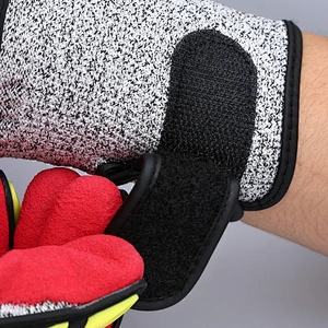 Oilfield Oil Proof Anti Vireration Tpr Impact Mechanic Glove With NBR palm coated