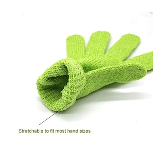 Wholesale Body Scrubber Nylon Bath Glove Custom Exfoliating Gloves Bath Mitt Shower Exfoliating Gloves