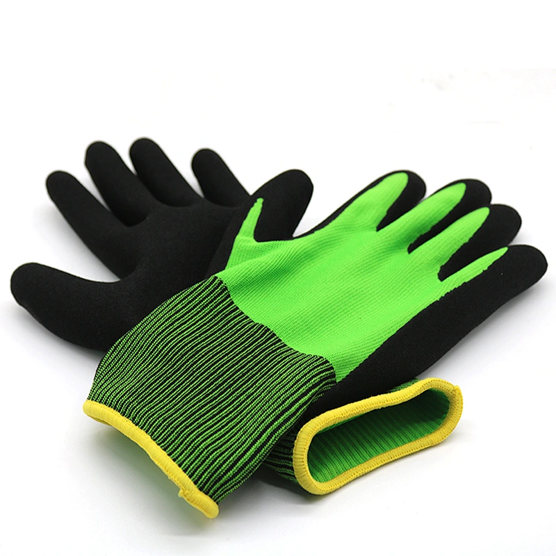 High Quality Level 5 Cut Resistant Gloves Nitrile Sandy Cut Resistant Gloves Nitrile Sandy Anti Cut Gloves for Assembly Worker