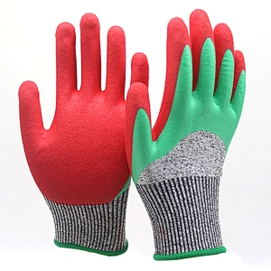 Oilfield Sandy Nitrile Cut Resistant Anti Vibration Shock Proof TPR Gloves Anti Impact Gloves Mechanic Glove Guante Anti Impacto