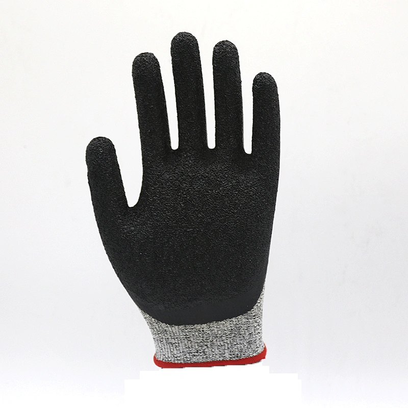 ANSI Level 5 Blade Cut Resistant Anti Slip Gloves Needle Resistance Gloves Cut Proof Crinkle Textured Grip Gloves