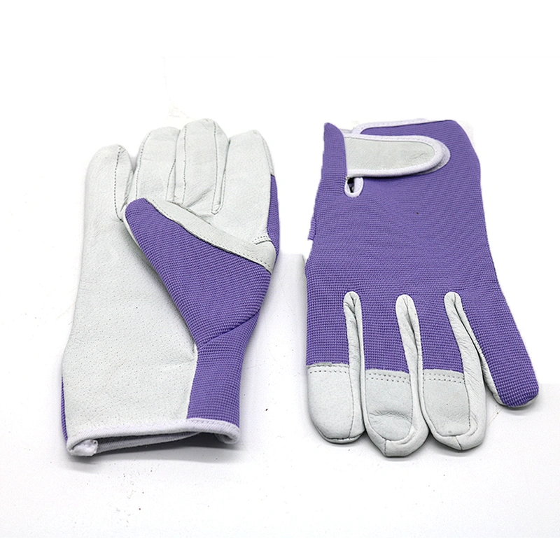 Gardens Collection Garden Gloves Labor Supply Goat Skin Leather Palm Gardening Gloves Floral