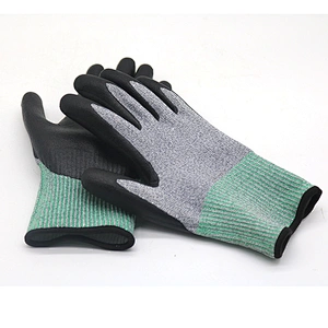 PU Work Gloves Construction Safety Gloves Work Anti Cut Gloves Level 5
