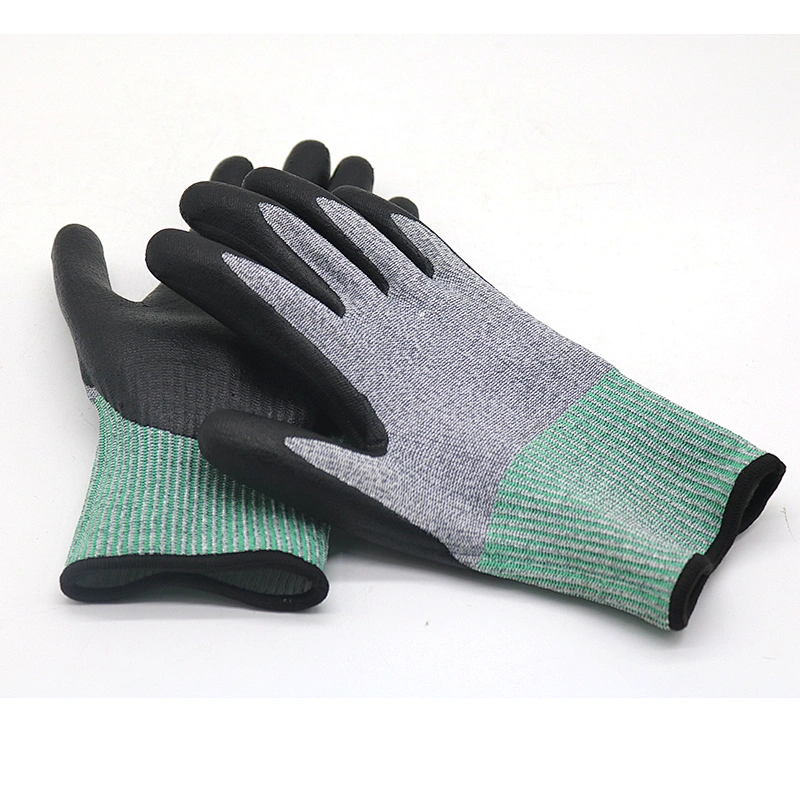 PU Work Gloves Construction Safety Gloves Work Anti Cut Gloves Level 5