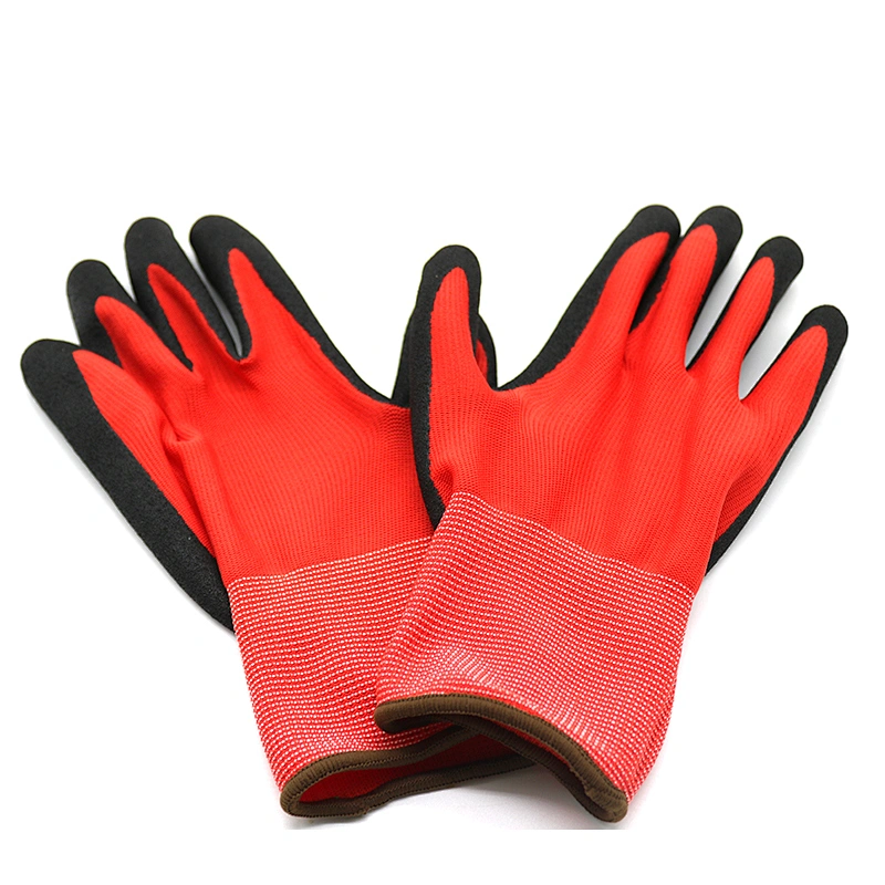 Sandy Nitrile Coated Cut Resistant Gloves Level 5 Anti Cut Gloves for Construction Industry Anti Cutting