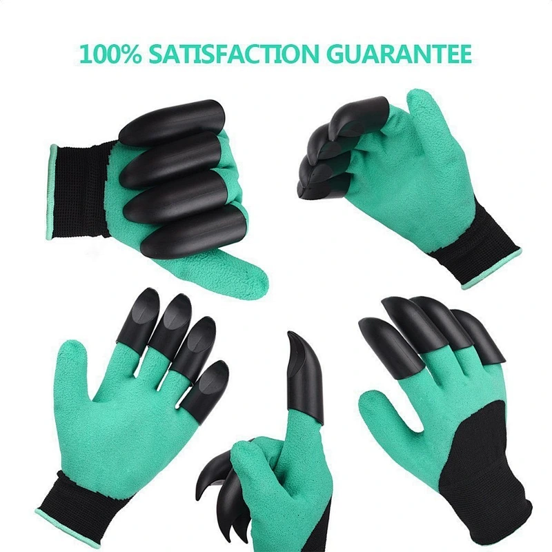 Best Gift Unisex Waterproof Foam Latex Coated Genie Claw Garden Glove for Digging Planting