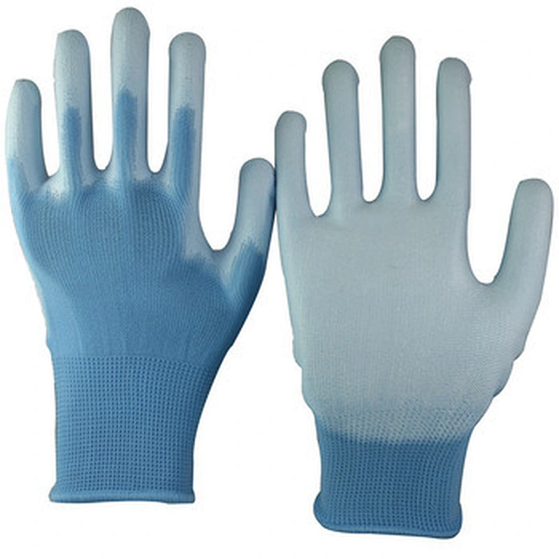 Wonderful Quality Comfortable Palm Fit Coated White PU Glove for Factory Use