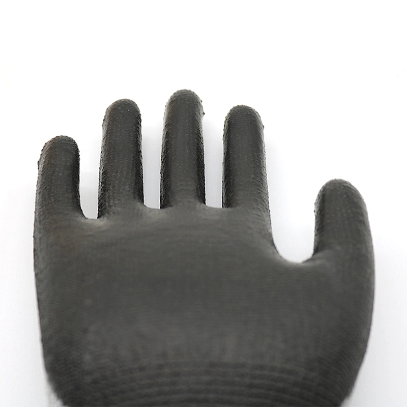 CE Certificated PU Palm Fit Anti-Cut Gloves Polyurethane Coated Cut Resistant Gloves Protective Hands For Construction