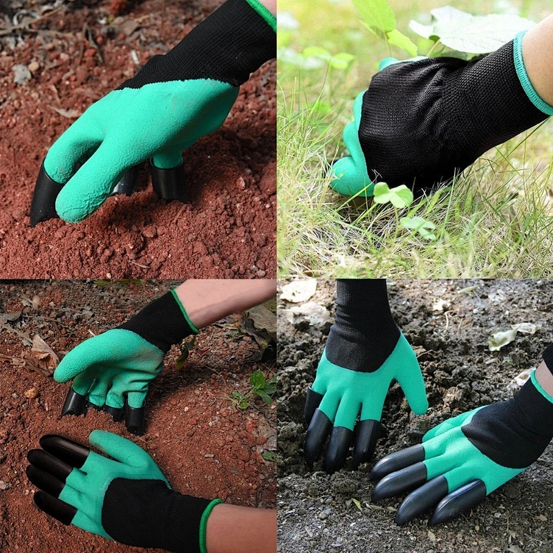 Best Gift Unisex Waterproof Foam Latex Coated Genie Claw Garden Glove for Digging Planting