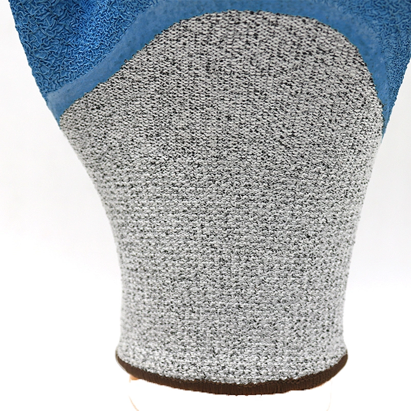 Industrial safety rubber hand protective wholesale construction anti slip grip heavy duty latex coated working gloves