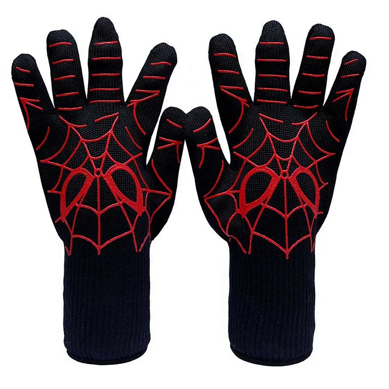 Fancy 932F Grill Heat Aid Extreme Heat Resistant BBQ Oven Gloves Premium Insulated Durable Fireproof Kitchen Mitts For Cooking