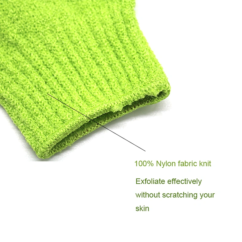 Wholesale Body Scrubber Nylon Bath Glove Custom Exfoliating Gloves Bath Mitt Shower Exfoliating Gloves