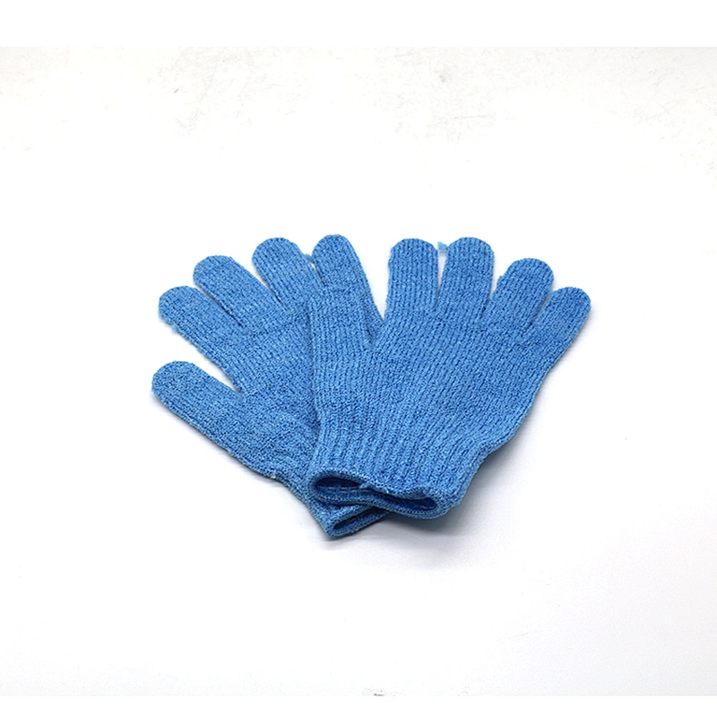 Nylon Body Scrubber Shower Glove Spa Massage Bath Gloves Exfoliating Gloves