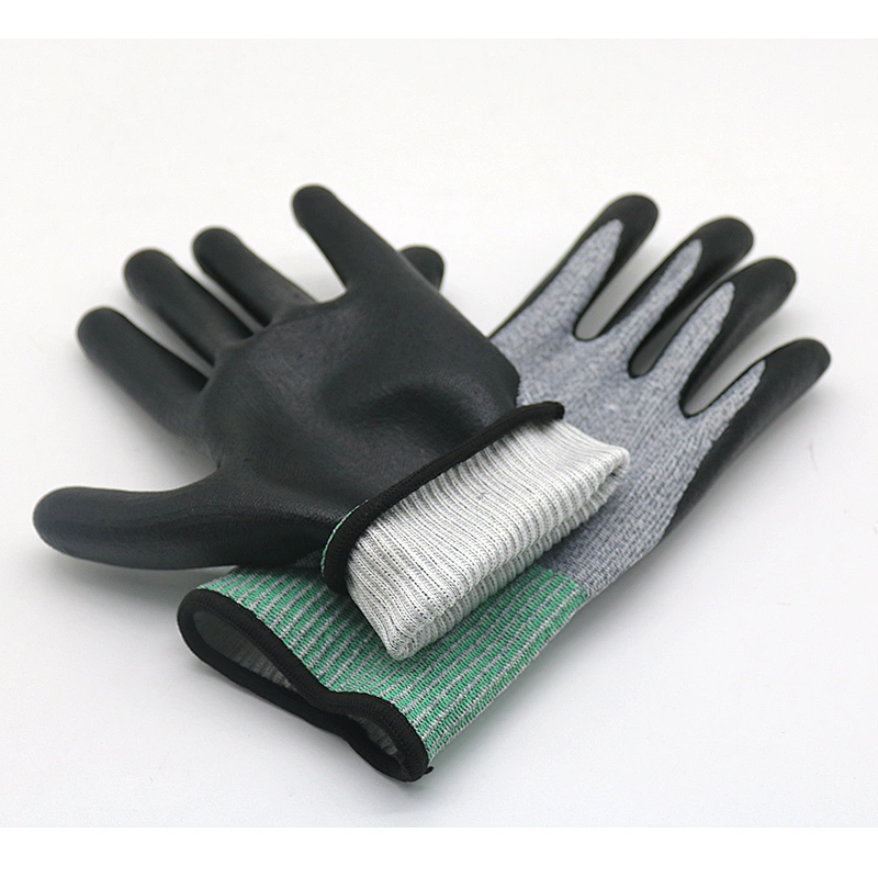 PU Work Gloves Construction Safety Gloves Work Anti Cut Gloves Level 5