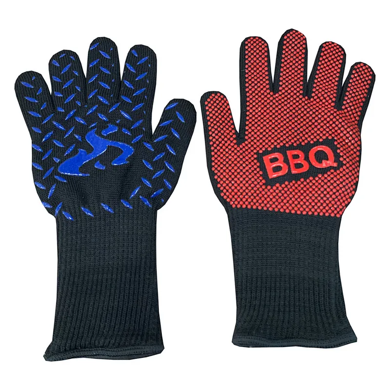 Hot sale 1472 F heat insulation anti-scalding BBQ barbecue silicone gloves