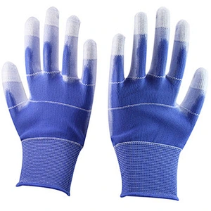 EN388 Best Price Palm Fit Gloves Protective Polyurethane  Luva For Light Industry
