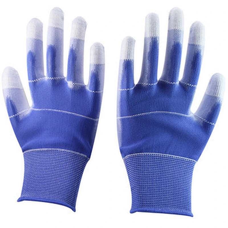 EN388 Best Price Palm Fit Gloves Protective Polyurethane  Luva For Light Industry