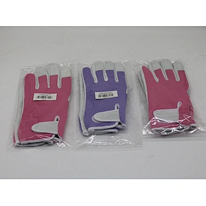 Gardens Collection Garden Gloves Labor Supply Goat Skin Leather Palm Gardening Gloves Floral