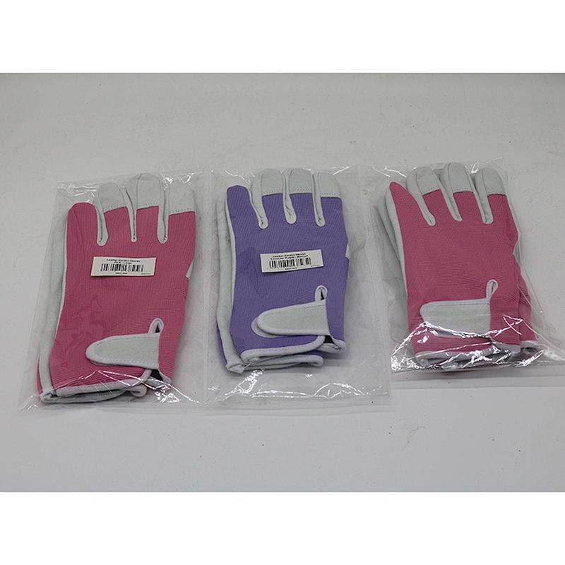 Gardens Collection Garden Gloves Labor Supply Goat Skin Leather Palm Gardening Gloves Floral