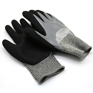 Oilfield Sandy Nitrile Cut Resistant Anti Vibration Shock Proof TPR Gloves Anti Impact Gloves Mechanic Glove Guante Anti Impacto