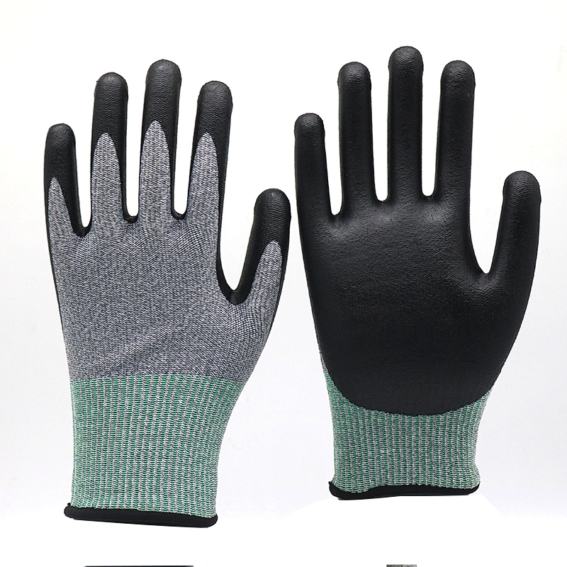 PU Work Gloves Construction Safety Gloves Work Anti Cut Gloves Level 5
