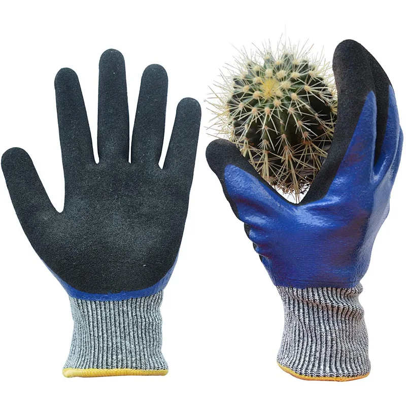 ANSI Level 5 Cut Resistant Security Gloves Nitrile Glasses Fiber Anti Cut Glove