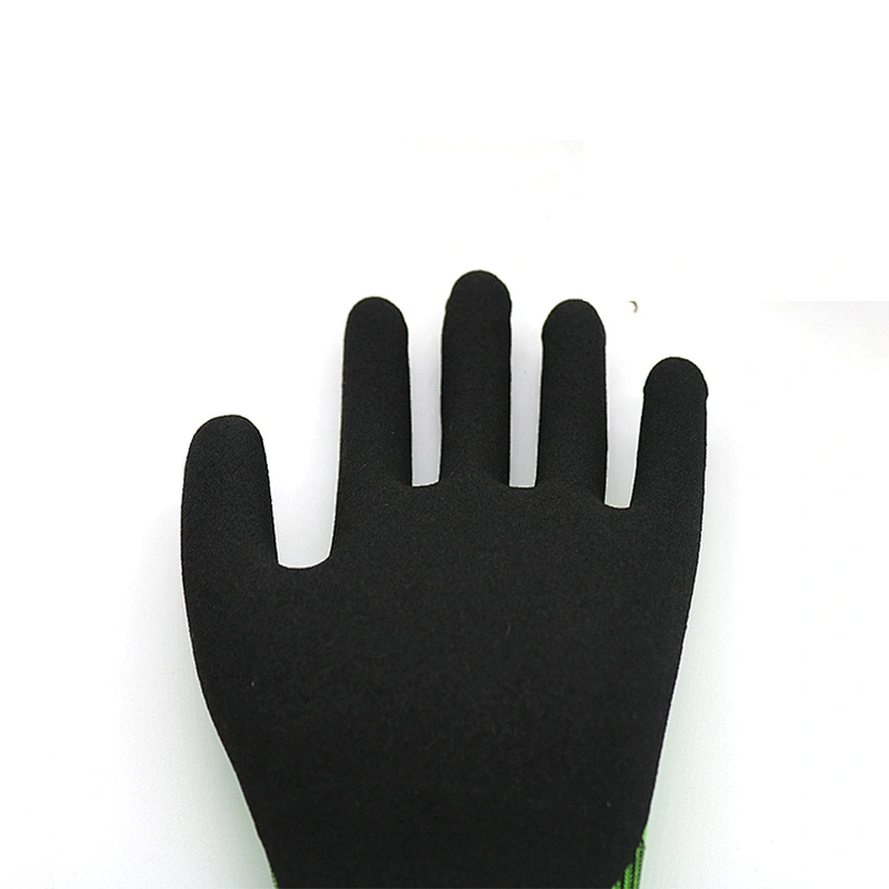 High Quality Level 5 Cut Resistant Gloves Nitrile Sandy Cut Resistant Gloves Nitrile Sandy Anti Cut Gloves for Assembly Worker