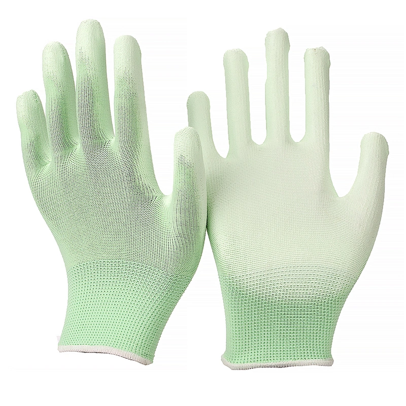 Wonderful Quality Comfortable Palm Fit Coated White PU Glove for Factory Use