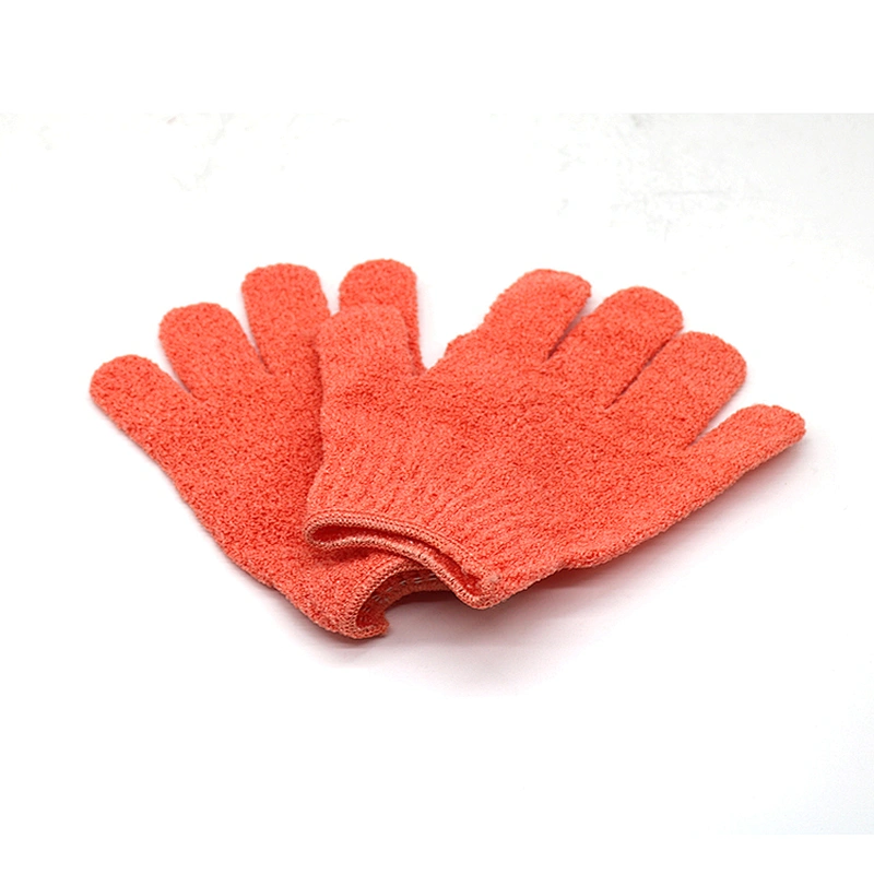 Nylon Body Scrubber Shower Glove Spa Massage Bath Gloves Exfoliating Gloves