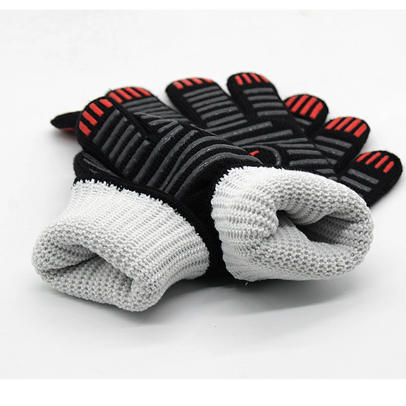 932F( 500C) High Temperature Heat Resistant BBQ Grill kitchen Gloves with EN407 Certified for cooking