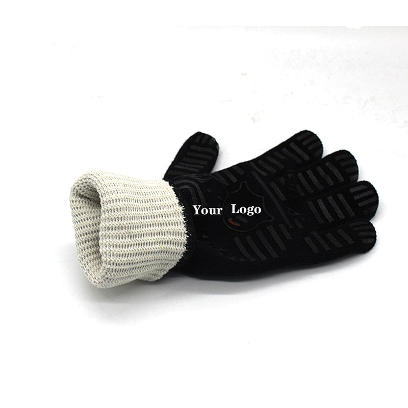 EN407 Certificate Heat Resistant Grill Oven Mitts BBQ Gloves