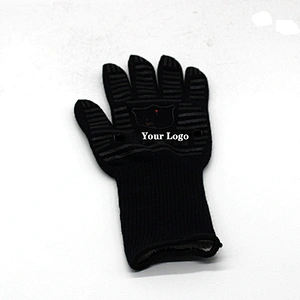 EN407 Certificate Heat Resistant Grill Oven Mitts BBQ Gloves