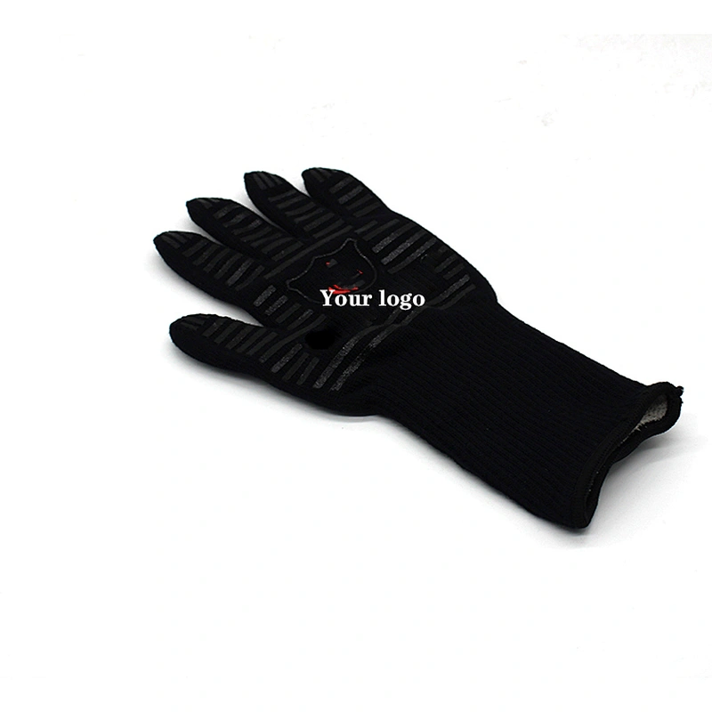 EN407 Certificate Heat Resistant Grill Oven Mitts BBQ Gloves