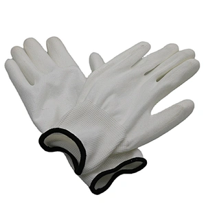 Wonderful Quality Comfortable Palm Fit Coated White PU Glove for Factory Use