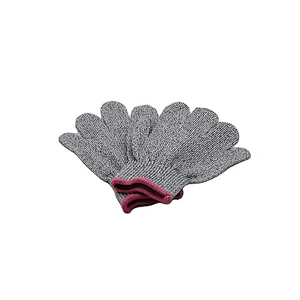 Protective Hppe Safety Working Hand Gray Kids Anti Level 5 Cut Resistant Gloves