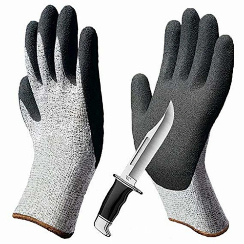 China Supplier Sandy Nitrile Foam Cut Resustant Gloves Work Anti Cut Gloves
