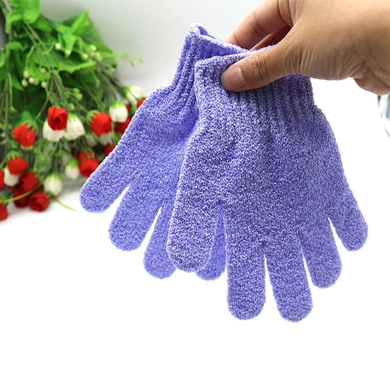 Exfoliating Carbonized Bamboo Bath Gloves Shower Mitt Loofah One Size