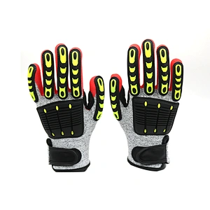 Sandy Nitrile Cut Resistant TPR Mechanic Safety Work Gloves Anti Impact Anti Cut Gloves