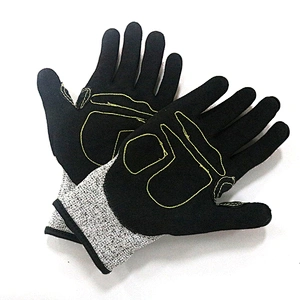 Impact Heavy Duty Sandy Nitrile Grip Cut Resistant Work Gloves Utility TPR Anti Vibration Safety Gloves For Oilfield Gas