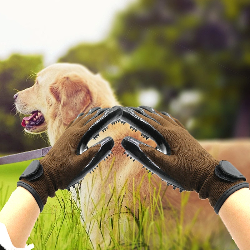 Pet Hair Remover Glove Pet Gloves Dog Grooming Glove for Animal Shedding