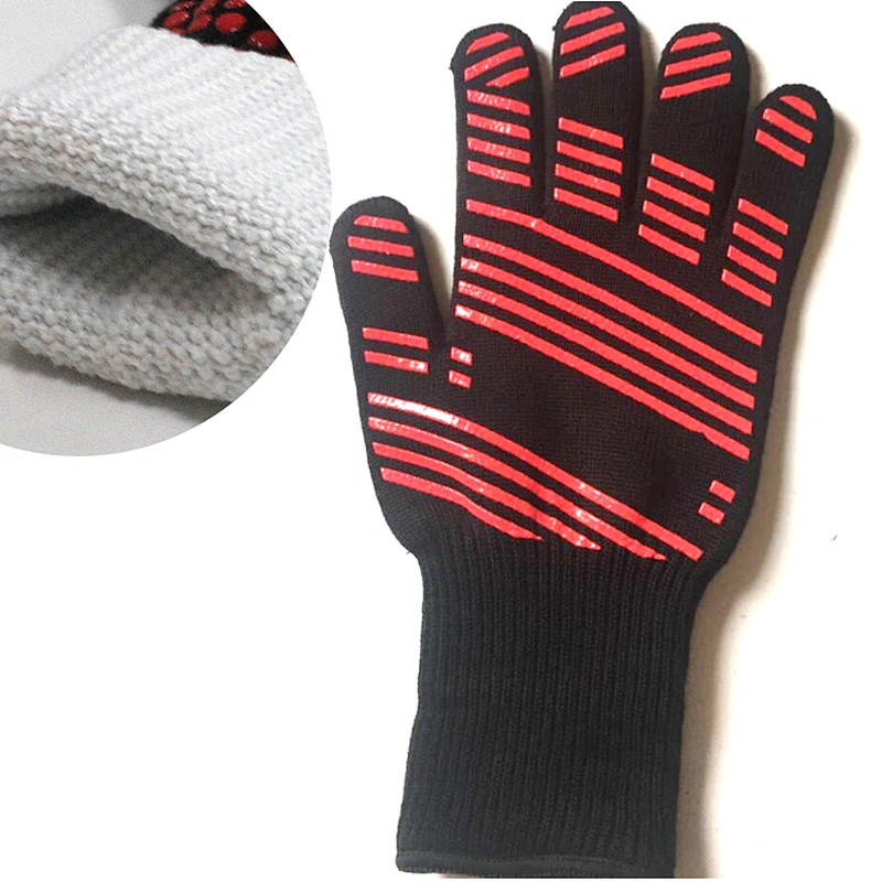 Barbecue Oven Gloves Set Heat Resistant Gloves  Kitchen Oven Gloves