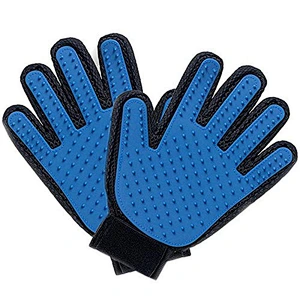 Deshedding Brush Massage Tool Horse Cat Dog Pet Grooming Glove Pet Hair Remover Glove