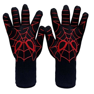 Heat Proof Resistant Oven Glove Mitt Burn BBQ Fire Hot Surface Pot Handler for Kitchen
