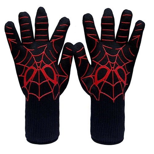 Heat Proof Resistant Oven Glove Mitt Burn BBQ Fire Hot Surface Pot Handler for Kitchen