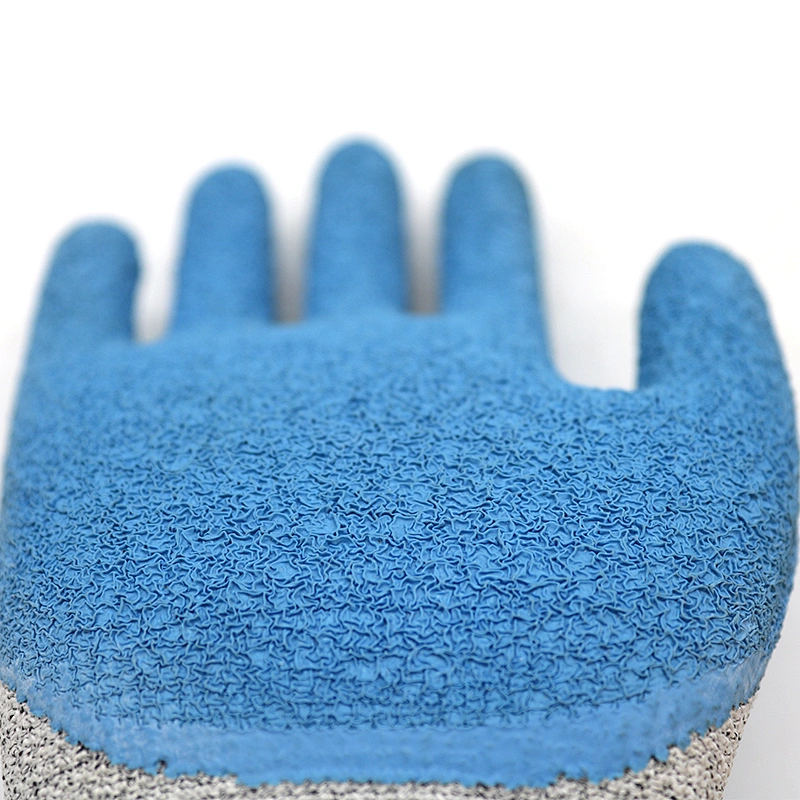 Waterproof 3/4 Latex Coated Cut Level 5 Gloves Puncture Resistant Anti Cutting Safety Work Gloves For Fishing Construction