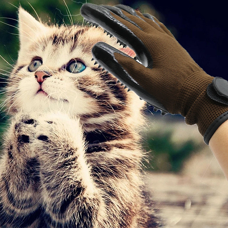 Pet Hair Remover Glove Pet Gloves Dog Grooming Glove for Animal Shedding