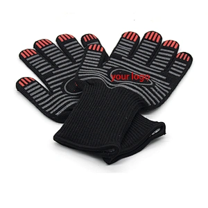 932F( 500C) High Temperature Heat Resistant BBQ Grill kitchen Gloves with EN407 Certified for cooking