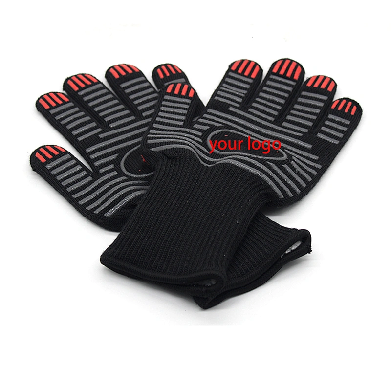 932F( 500C) High Temperature Heat Resistant BBQ Grill kitchen Gloves with EN407 Certified for cooking